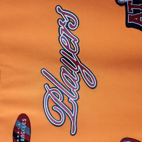 Vintage Y2K Orange Player Jersey Dress W/ Miami, New York City, Atlanta Patches - Picture 3 of 9